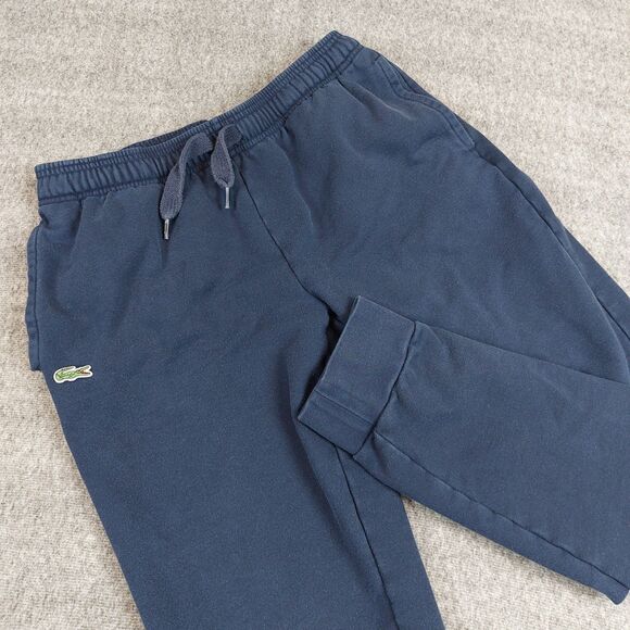 Lacoste Sports Mens M Sweatpants Tapered Fit Jogger Blue Athletic Casual - Picture 1 of 8
